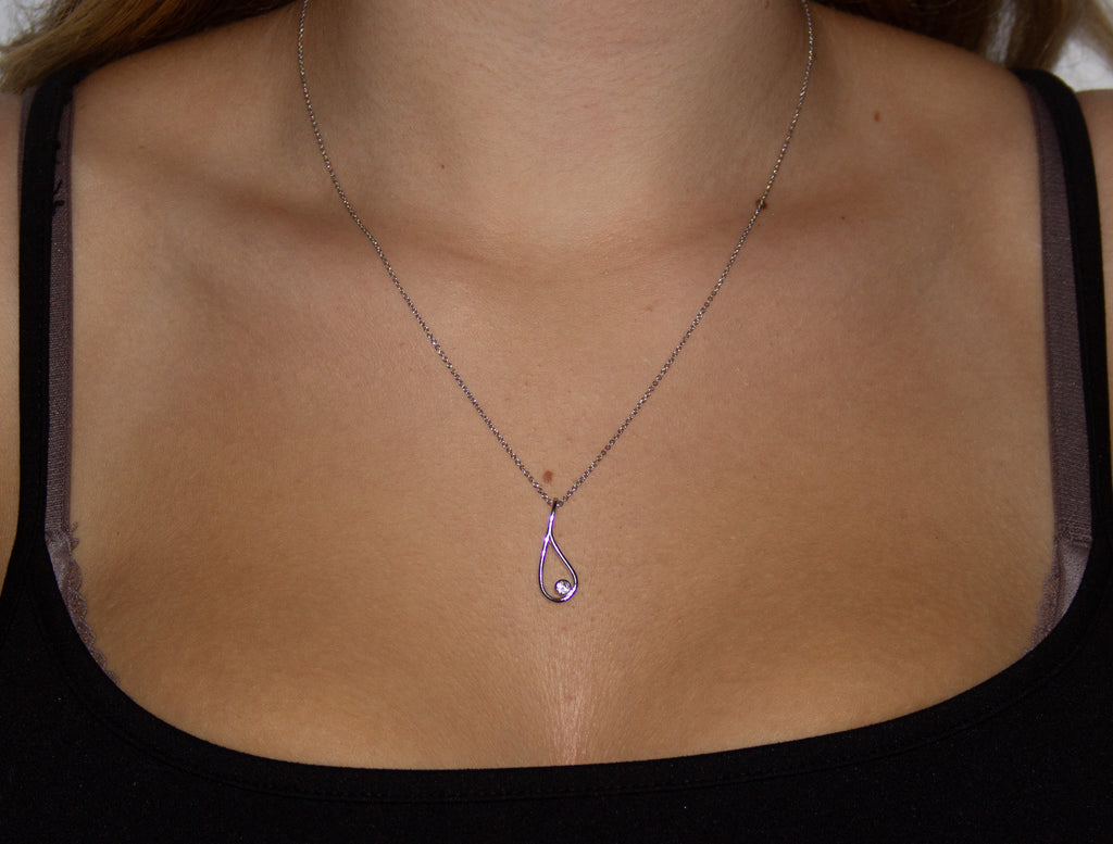 Tear Outline With Precious Gems