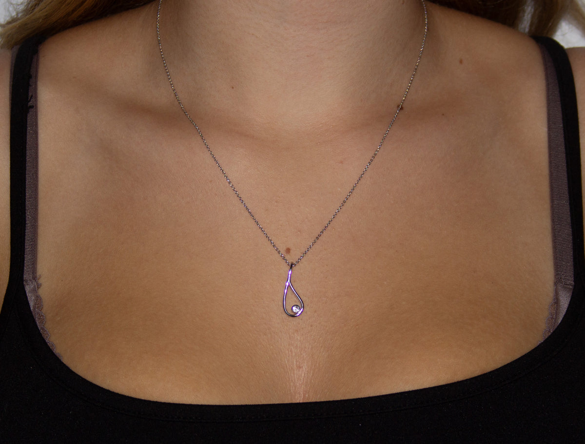Tear Outline With Precious Gems